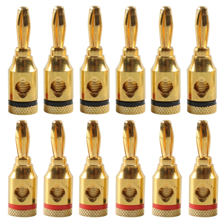 Car Gold-plated Red and Black 4mm Banana Head Audio Plug, A6520 12 in 1, A6521 24 in 1, A6522 32 in 1