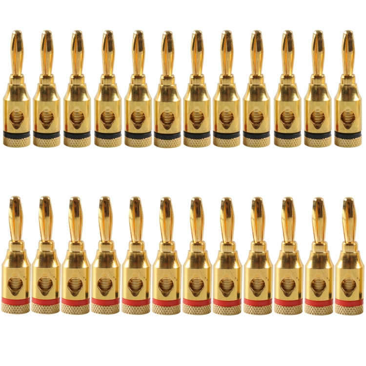 Car Gold-plated Red and Black 4mm Banana Head Audio Plug, A6520 12 in 1, A6521 24 in 1, A6522 32 in 1