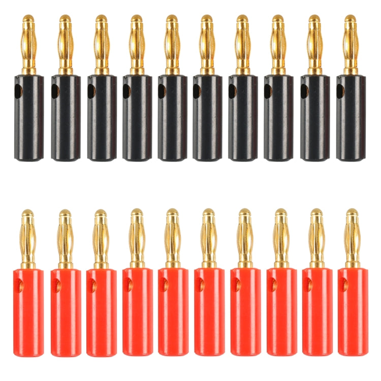 Car Red and Black Cover Gold-plated 4mm Banana Head Audio Plug, A6545 10 in 1, A6546 20 in 1, A6549 40 in 1