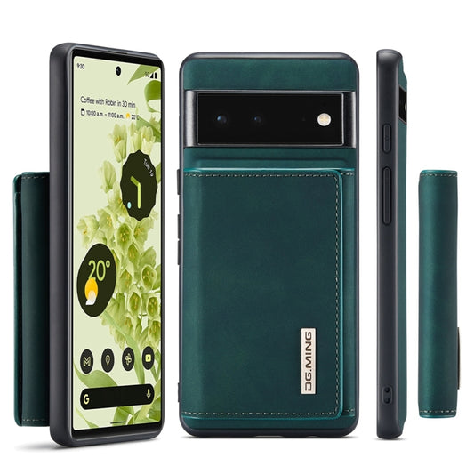 DG.MING M1 Series 3-Fold Multi Card Wallet + Magnetic Back Cover Case, For Google Pixel 5a 5G, For Google Pixel 6 Pro, For OnePlus 9RT 5G