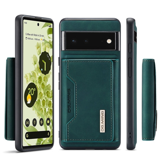 DG.MING M2 Series 3-Fold Multi Card Bag + Magnetic Back Cover Case, For Google Pixel 6 Pro