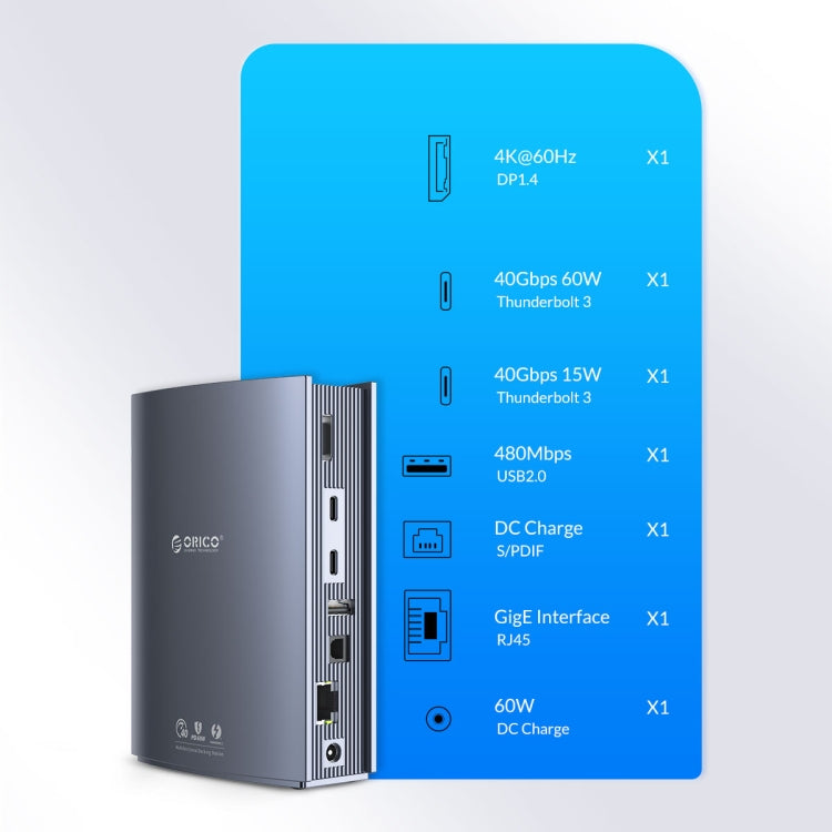 ORICO TB3-S3 Thunderbolt 3 Docking Station, TB3-S3