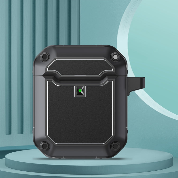 Mecha Hardware Earphone Protective Case with Hook