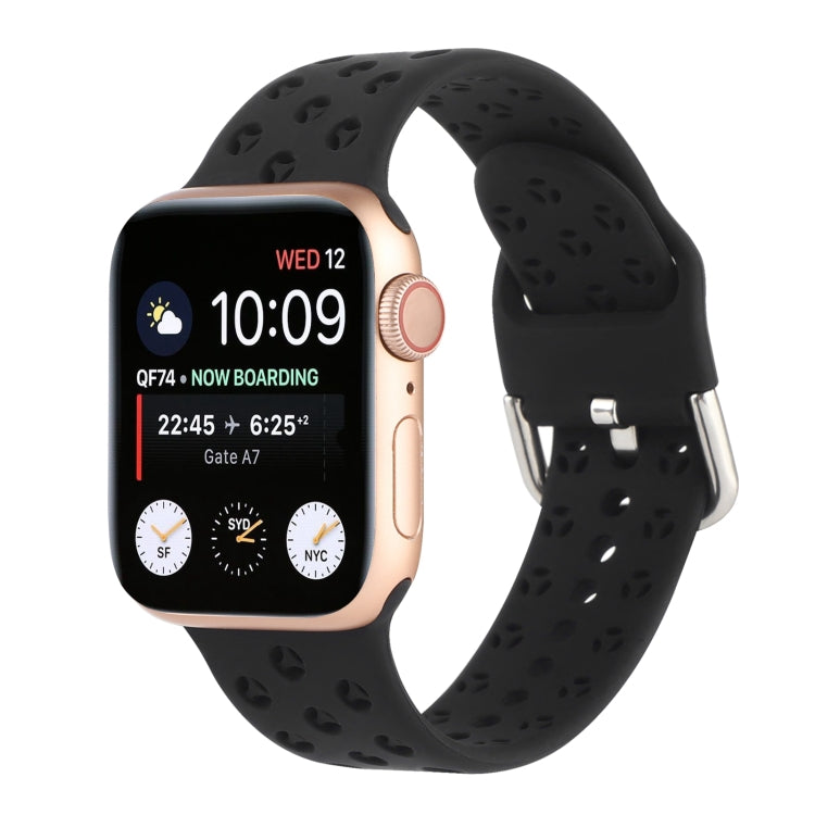 Hollow Out Silicone Watchband For Apple Watch Series, 7 41mm / 6&SE&5&4 40mm / 3&2&1 38mm, 7 45mm / 6&SE&5&4 44mm / 3&2&1 42mm