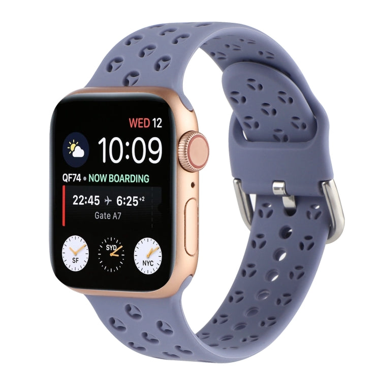 Hollow Out Silicone Watchband For Apple Watch Series, 7 41mm / 6&SE&5&4 40mm / 3&2&1 38mm, 7 45mm / 6&SE&5&4 44mm / 3&2&1 42mm