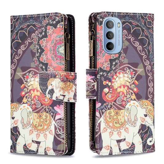 Colored Drawing Pattern Zipper Leather Phone Case, For Motorola Moto G31 / G41, For Nokia G21 / G11, For OPPO A36 / Realme 9i, For OPPO Realme 9 Pro+, For Xiaomi Redmi Note 11, For Samsung Galaxy A23 5G, For ZTE Blade A51, For ZTE Blade A71