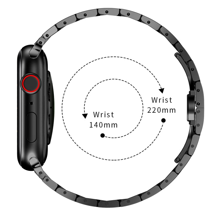 Steel Watchband For Apple Watch Series, 7 41mm / 6&SE&5&4 40mm / 3&2&1 38mm, 7 45mm / 6&SE&5&4 44mm / 3&2&1 42mm