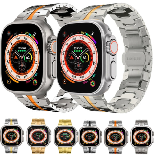 Steel Watchband For Apple Watch Series, 7 41mm / 6&SE&5&4 40mm / 3&2&1 38mm, 7 45mm / 6&SE&5&4 44mm / 3&2&1 42mm