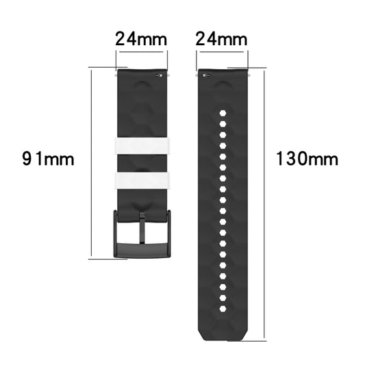 Two-color Silicone Watchband, For Suunto 9