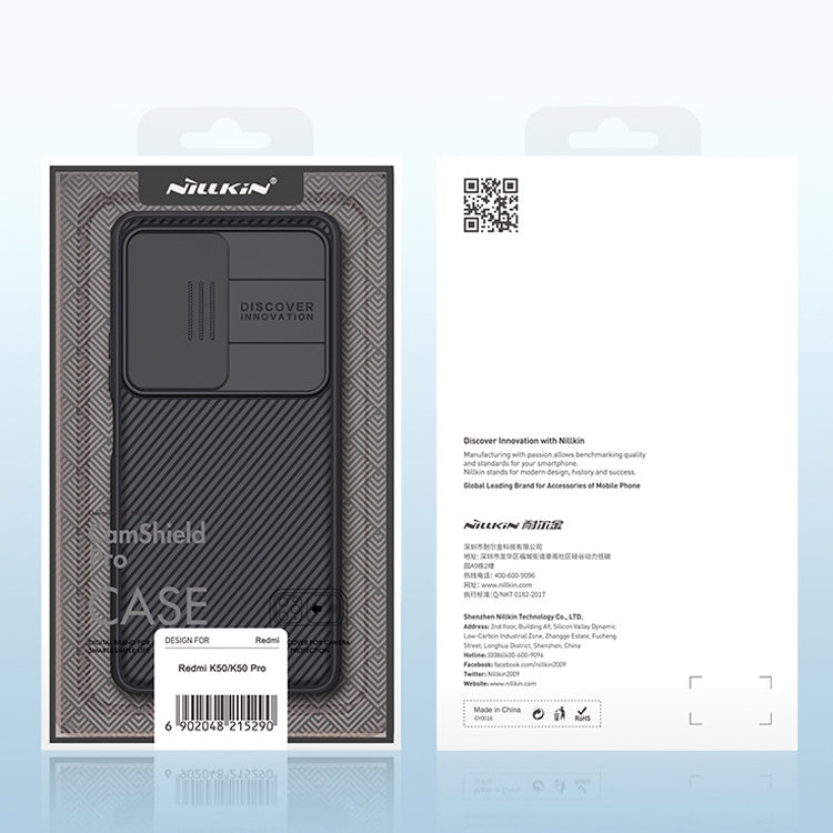 NILLKIN CamShield Pro Series PC Full Coverage Phone Case, For Xiaomi Redmi K50 / K50 Pro