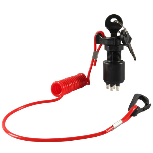 BRP Side Control Ignition Switch Key with Lanyard 5005801 for Johnson Evinrude, A6630