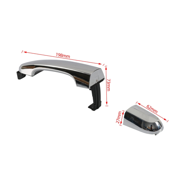 A6849-02 Car Rear Left Door Outside Handle without Hole 82651-2P010 for Kia Sorento 2011-2015, A6849-02
