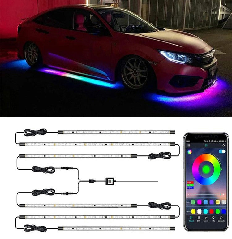 Car Modification Symphony Voice Control LED Chassis Lights, 2 x 60cm + 2 x 90cm, 2 x 60cm + 2 x 180cm, 2 x 90cm + 2 x 120cm, 2 x 120cm + 2 x 150cm, 4 x 60cm + 2 x 90cm, 4 x 60cm + 2 x 120cm, 4 x 60cm + 2 x 150cm, 4 x 60cm + 2 x 180cm