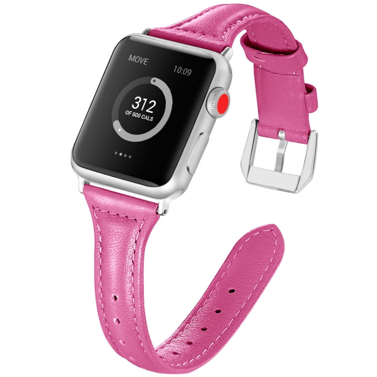 Genuine Leather Watch Band For Apple Watch Series, 7 41mm / 6&SE&5&4 40mm / 3&2&1 38mm, 7 45mm / 6&SE&5&4 44mm / 3&2&1 42mm