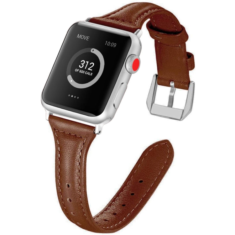 Genuine Leather Watch Band For Apple Watch Series, 7 41mm / 6&SE&5&4 40mm / 3&2&1 38mm, 7 45mm / 6&SE&5&4 44mm / 3&2&1 42mm