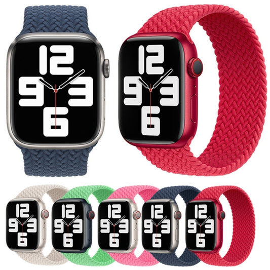 Nylon Braided Watch Band For Apple Watch Series 7 45mm / 6&SE&5&4 44mm / 3&2&1 42mm, 135mm, 150mm, 165mm