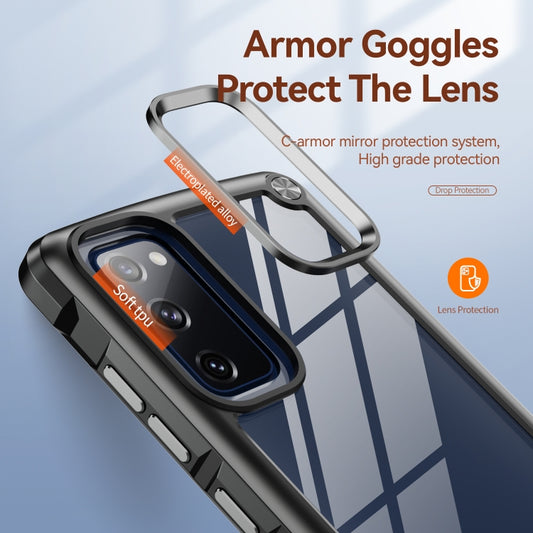 TPU + PC Objektivschutz Handyhülle, für Samsung Galaxy S20 FE 5G, für Samsung Galaxy S21 5G, für Samsung Galaxy S21+ 5G, für Samsung Galaxy S21 Ultra 5G, für Samsung Galaxy S22 5G, für Samsung Galaxy S22+ 5G, für Samsung Galaxy S22 Ultra 5G