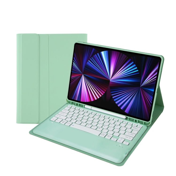 C12B Detachable Pen Slot Bluetooth Keyboard Leather Tablet Case, For iPad Air 13 2025 / 2024 / Pro 12.9 inch 2021/2020/2018