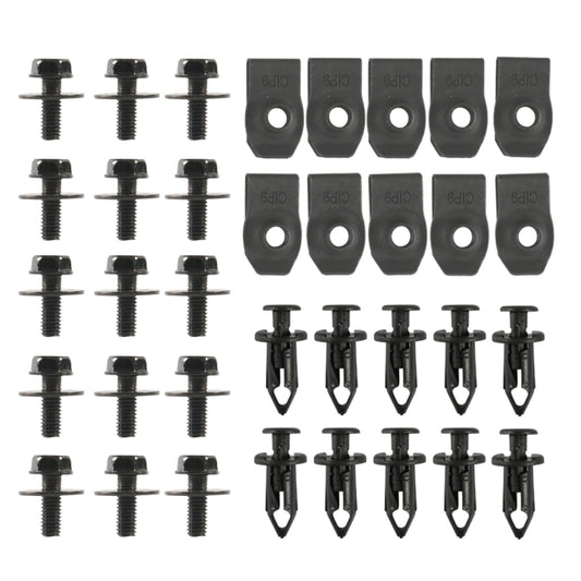 35 in 1 Car Hood Fender Bumper Fixing Kit for Infiniti G35 Sedan 2003-2008, A6854
