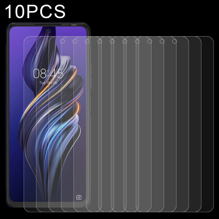 10 PCS 0.26mm 9H 2.5D Tempered Glass Film, For Motorola Moto E32s / Moto E22s(10 PCS), For Nokia C200 (10 PCS), For Tecno Pova 3 (10 PCS)