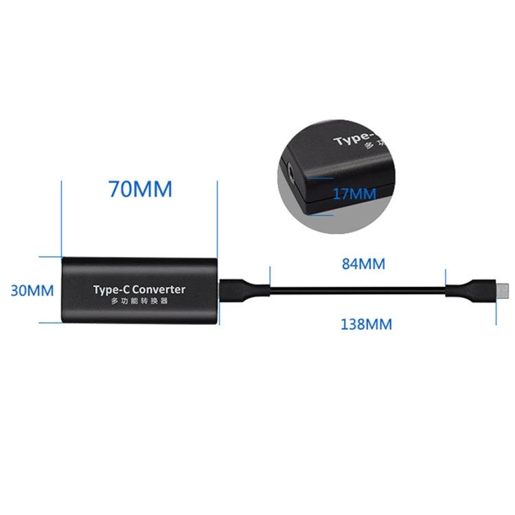 JORINDO 45W DC 7.9 x 5.5mm Female Socket to USB-C / Type-C Male Plug Power Adapter Converter, For Notebook