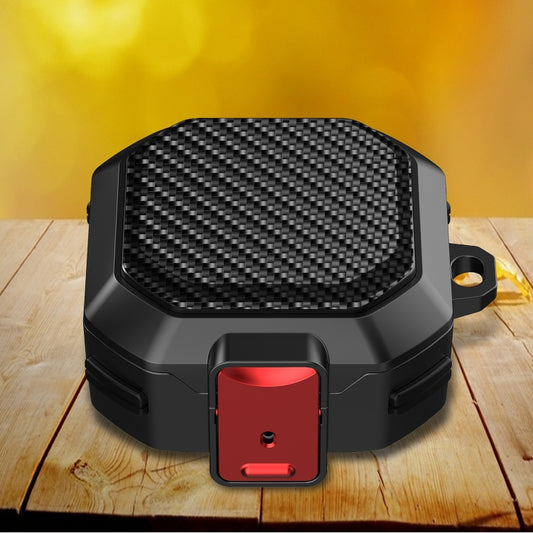 Carbon Fiber Texture Anti-fall Earphones Case with Switch, For Samsung Galaxy Buds Live/Buds Pro/Buds 2/2 Pro