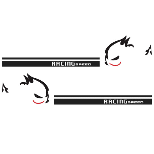 2 PCS/Set D-49 Evil Rabbit Pattern Car Modified Decorative Sticker, Evil Rabbit Pattern