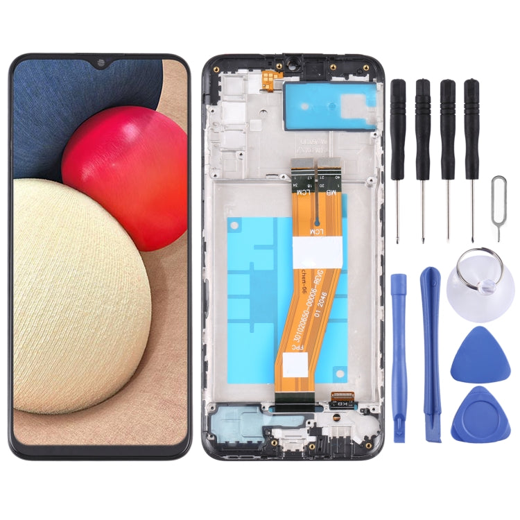 LCD-Bildschirm und Digitizer-Kompletteinheit mit Rahmen, für Samsung Galaxy A03s SM-A037U US-Edition, für Samsung Galaxy A02s SM-A025F, für Samsung Galaxy A03 SM-A035F, für Samsung Galaxy A03s SM-A037F, für Samsung Galaxy A03s SM-A037G/A037M