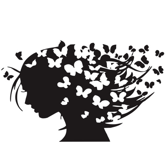 D-956 Butterfly Girl Pattern Car Modified Decorative Sticker, D-956