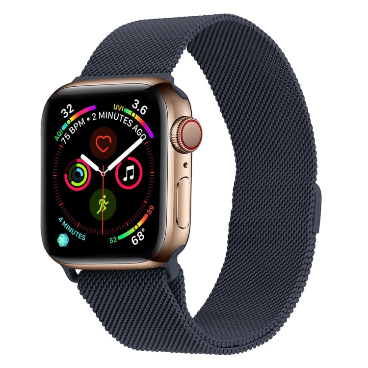Milanese Stainless Steel Watch Band For Apple Watch Series, 7 45mm / 6&SE&5&4 44mm / 3&2&1 42mm, 7 41mm / 6&SE&5&4 40mm / 3&2&1 38mm