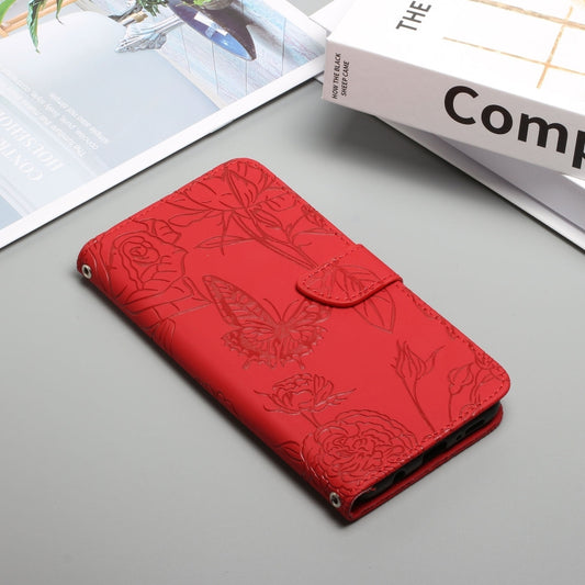 HT03 Skin Feel Butterfly Embossed Flip Leather Phone Case, For OPPO Realme C30, For OPPO Reno7 A, For Samsung Galaxy M13