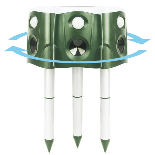 SJZ026 360 Degree Ultrasonic Solar Energy Outdoor Animal Repellent