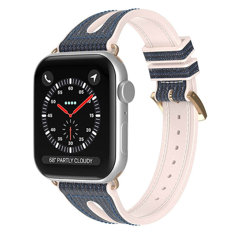 Slim Glitter Watch Band For Apple Watch Series, 7 45mm / 6&SE&5&4 44mm / 3&2&1 42mm, 7 41mm / 6&SE&5&4 40mm / 3&2&1 38mm