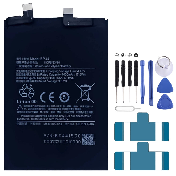 BN53 4820 mAh Li-Polymer Battery Replacement For Xiaomi Redmi Note 9 Pro 5G, BM37, BN51, BM52, BM4M, BM4Q, BN56, BM55, BN53, BN62, BM54, BM4X, BM4Y, BM57, BN59, BP42, 38, BP44, BM5A, BP47, BN66, BM58, BP43, BN57, BS01FA, BN60, BN80, BM4P, BN61