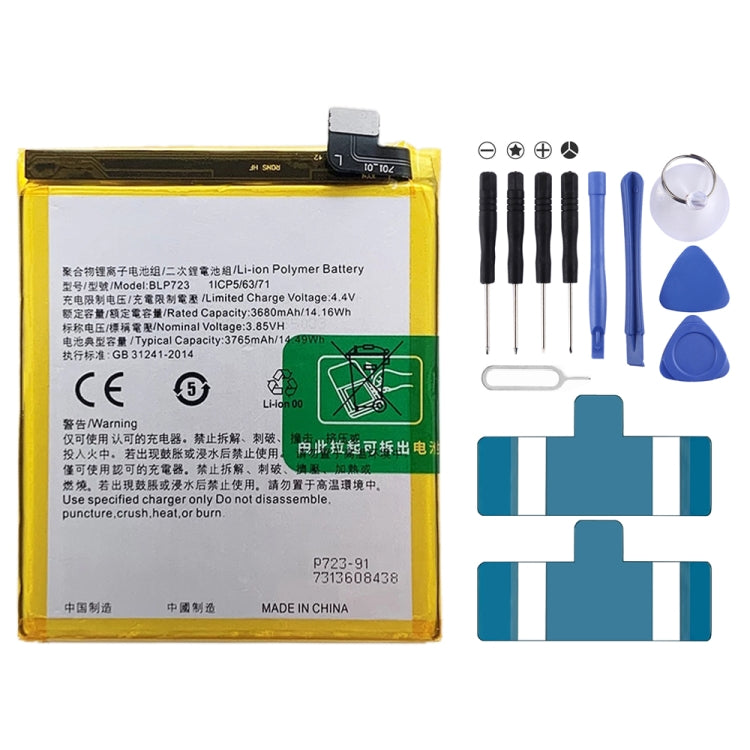 BLP855 4500 mAh Li-Polymer Battery Replacement For OPPO Reno6 Pro 5G / K9 Pro, BLP595, BLP603, BLP599, BLP611, BLP609, BLP621, BLP623, BLP635, BLP643, BLP639, BLP645, BLP631, BLP649, BLP663, BLP651, BLP661, BLP671, BLP673, BLP683, BLP689, BLP709, BLP70...