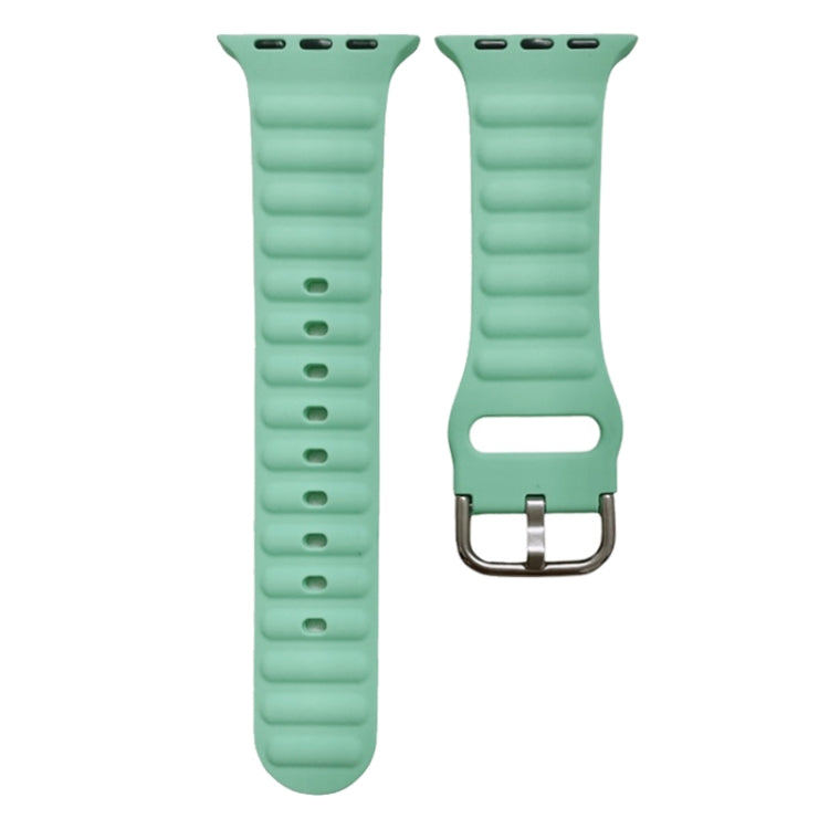 Single Color Silicone Watch Band For Apple Watch Series, 7 45mm / 6&SE&5&4 44mm / 3&2&1 42mm, 7 41mm / 6&SE&5&4 40mm / 3&2&1 38mm