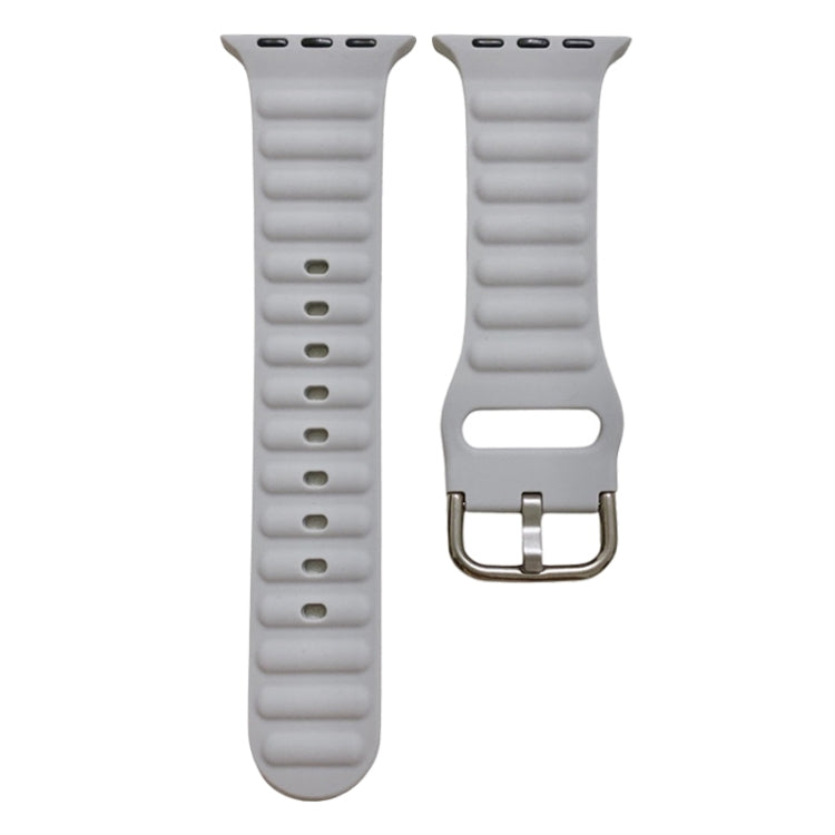 Single Color Silicone Watch Band For Apple Watch Series, 7 45mm / 6&SE&5&4 44mm / 3&2&1 42mm, 7 41mm / 6&SE&5&4 40mm / 3&2&1 38mm