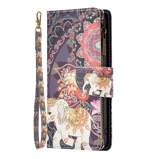 Colored Drawing Pattern Zipper Leather Phone Case, For Motorola Moto G42 4G, For Motorola Moto G62, For Nothing Phone 1, For OPPO A57 4G, For Realme C30