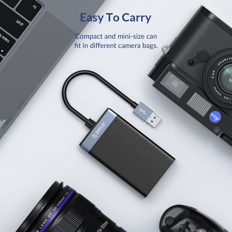 Lecteur de carte multifonction USB-C 4-en-1 simultané ORICO CL4T-C3, CL4T-C3
