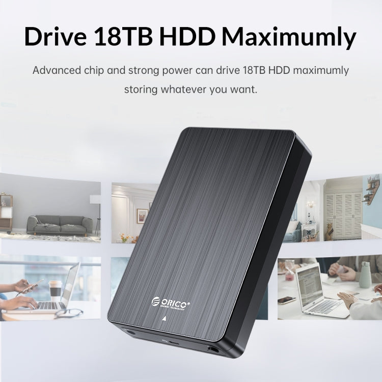 ORICO HM25C3 2.5 inch USB3.1 Gen1 Type-C Hard Drive Enclosure, EU Plug, US Plug, UK Plug, AU Plug