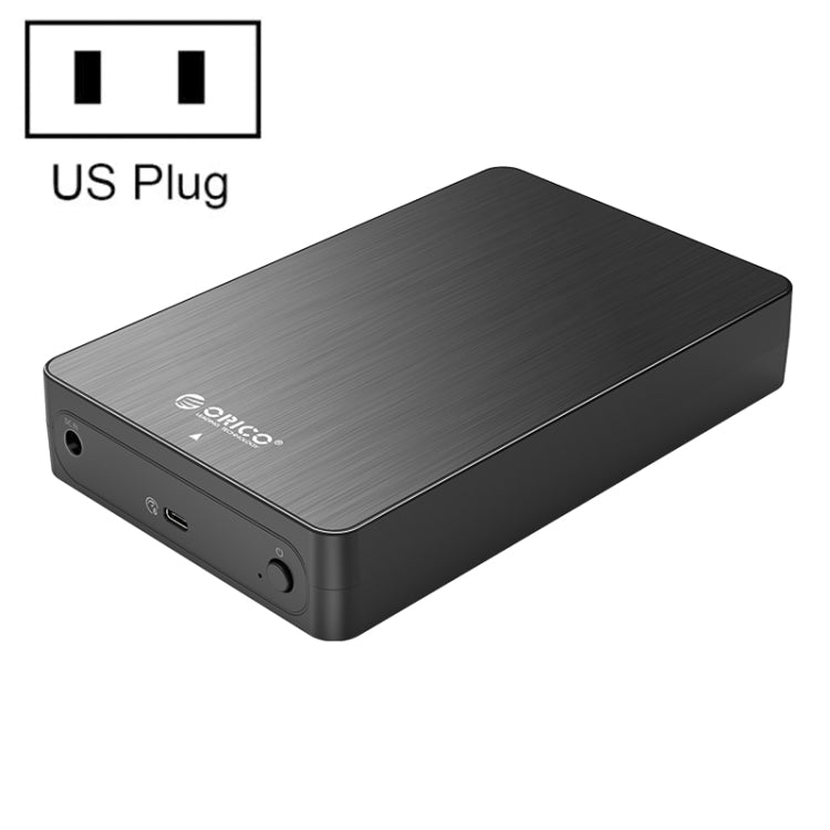 ORICO HM35C3 3.5 inch USB3.1 Gen1 Type-C Hard Drive Enclosure, EU Plug, US Plug, UK Plug, AU Plug