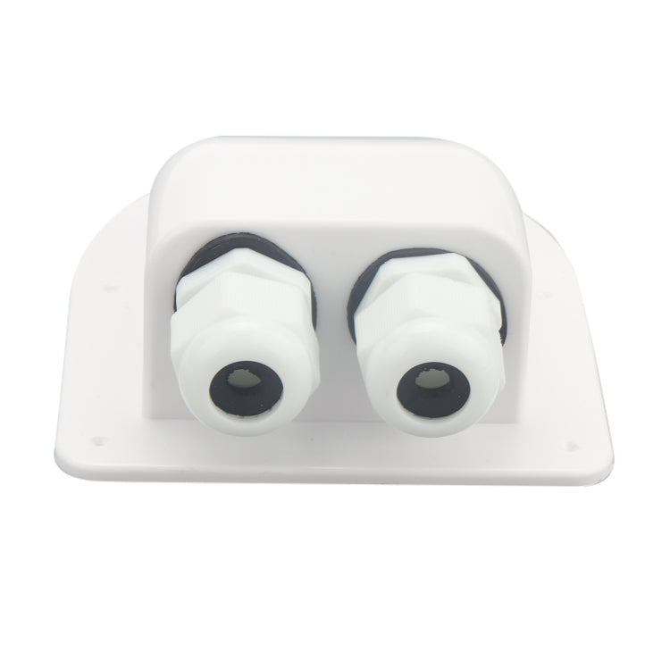 RV Sealed Waterproof Solar Double Cable Entry Gland Box, A6098