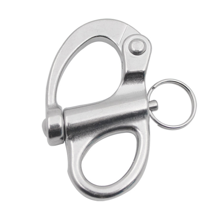 2 PCS 316 Stainless Steel Fixed Spring Shackle, 35mm, 52mm