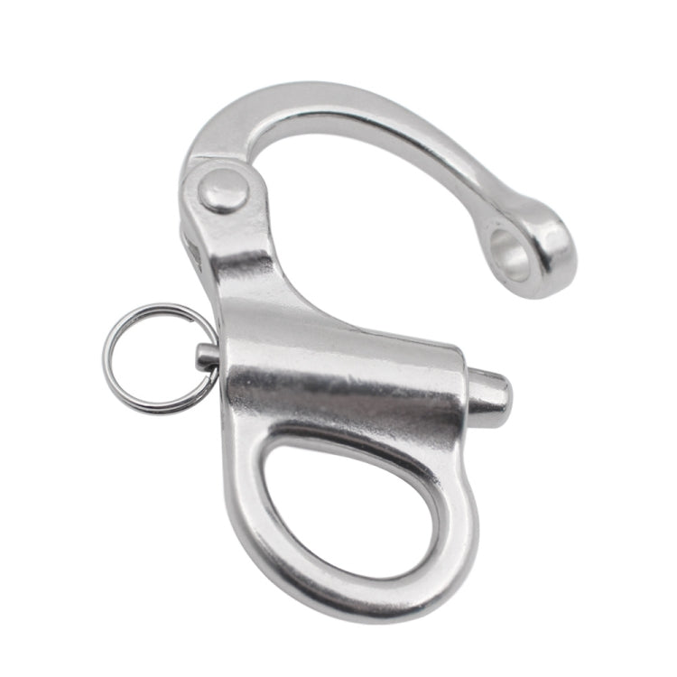 2 PCS 316 Stainless Steel Fixed Spring Shackle, 35mm, 52mm