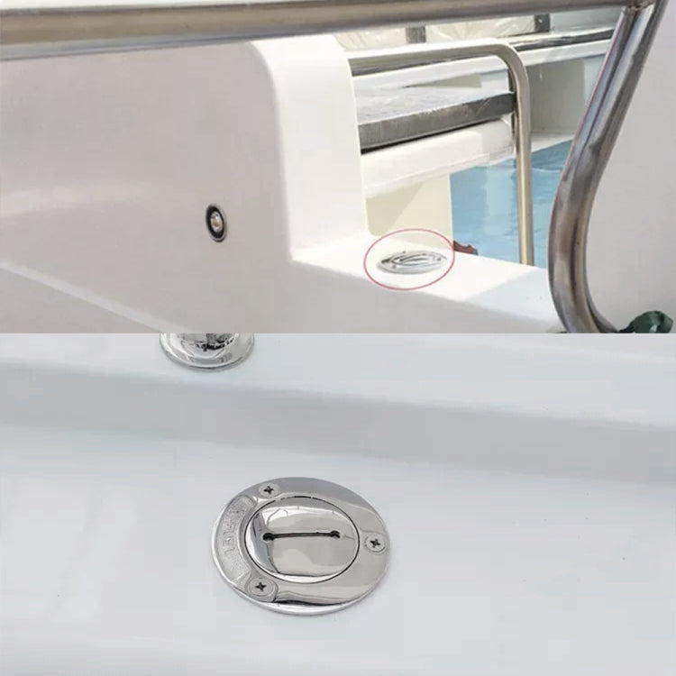 Stainless Steel Yacht Universal Fuel Filler, 1-1/2 inch, 2 inch
