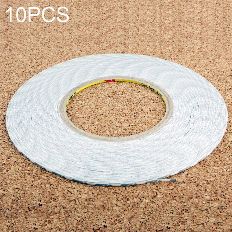 10 PCS Double Sided Adhesive Sticker Tape for Phone Touch Panel Repair, Length: 50m, 1mm, 2mm