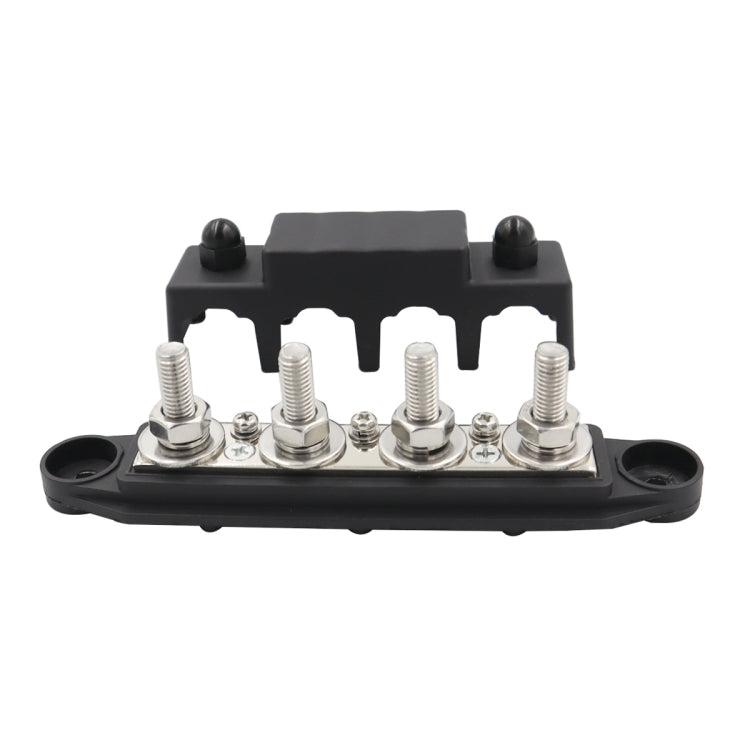 RV Ship High Current Power Distribution Terminal Block with Cover, Black M8 Stud, Red M8 Stud, Black M10 Stud, Red M10 Stud, 1 Pair Black & Red M8 Stud, 1 Pair Black & Red M10 Stud