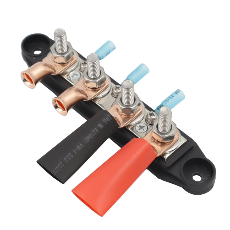 RV Ship High Current Power Distribution Terminal Block with Accessories, Black M8 Stud with Accessories, Red M8 Stud with Accessories, Black M10 Stud with Accessories, Red M10 Stud with Accessories