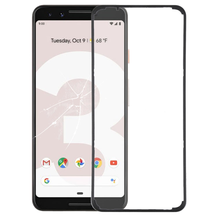 Front LCD Screen Bezel Frame, For Google Pixel 6 Pro, For Google Pixel 6, For Google Pixel 6A, For Google Pixel 5A, For Google Pixel 4, For Google Pixel 4XL, For Google Pixel 3