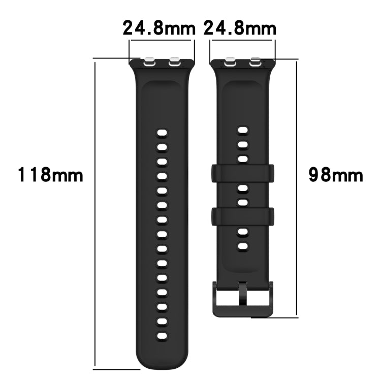Solid Color Soft Silicone Watch Band, For OPPO Watch 3, For OPPO Watch 3 Pro